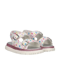 Sandali Bambina Bianche Flower Multicolor