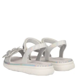 Sandali Bambina Bianchi Metallizzati