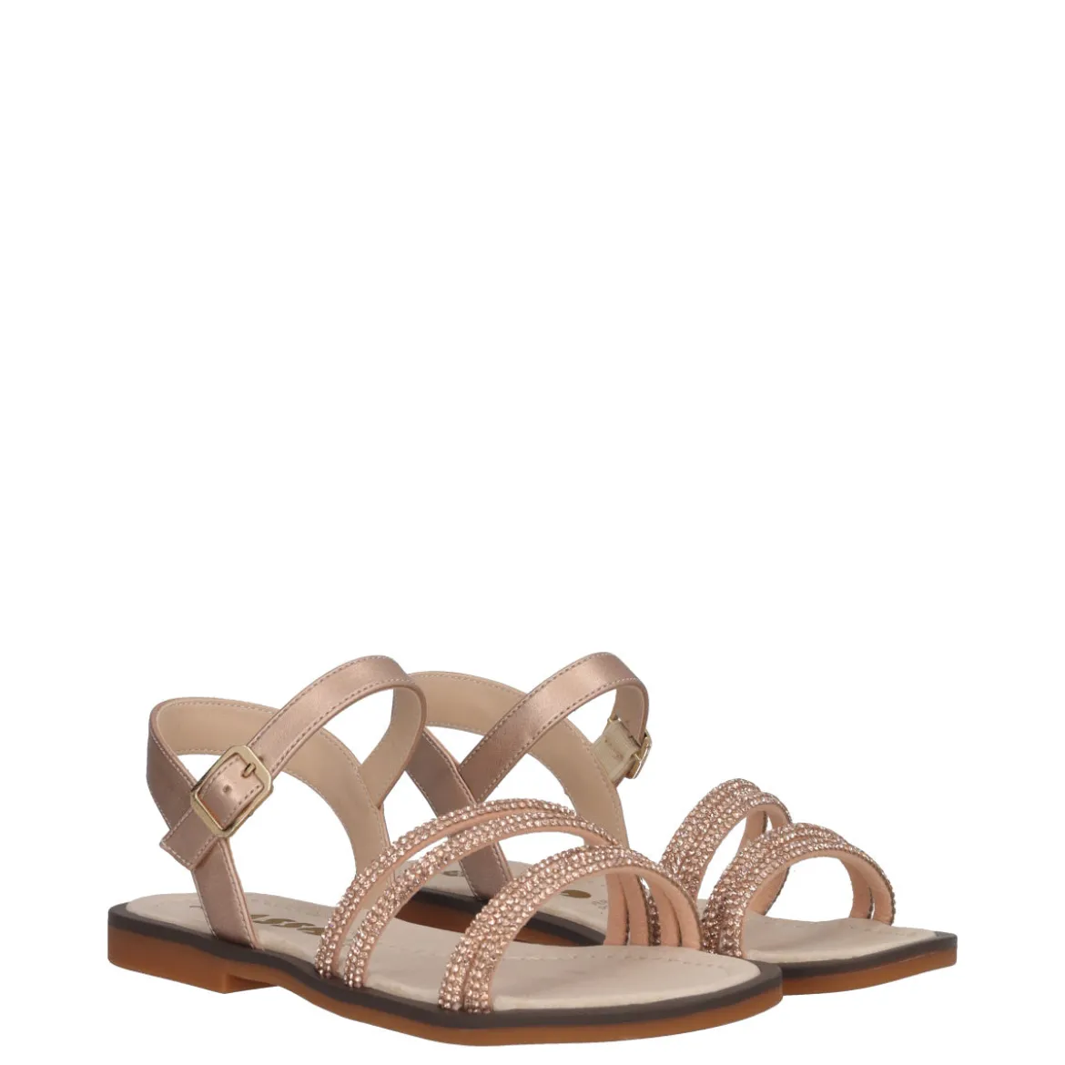 Sandali Bambina Oro Rosa Metallizzato