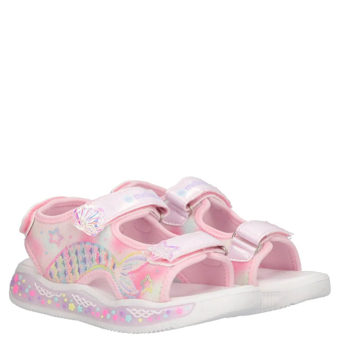 Sandali Bambina Rosa con Luci