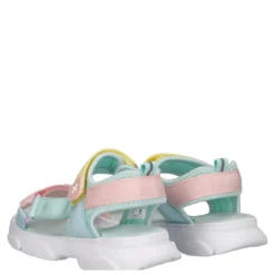 Sandali Bambina Verde Acqua, Rosa e Gialli