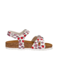 Sandali Bambine Bianche con Fragole