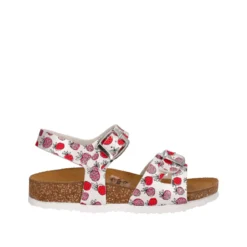 Sandali Bambine Bianche con Fragole