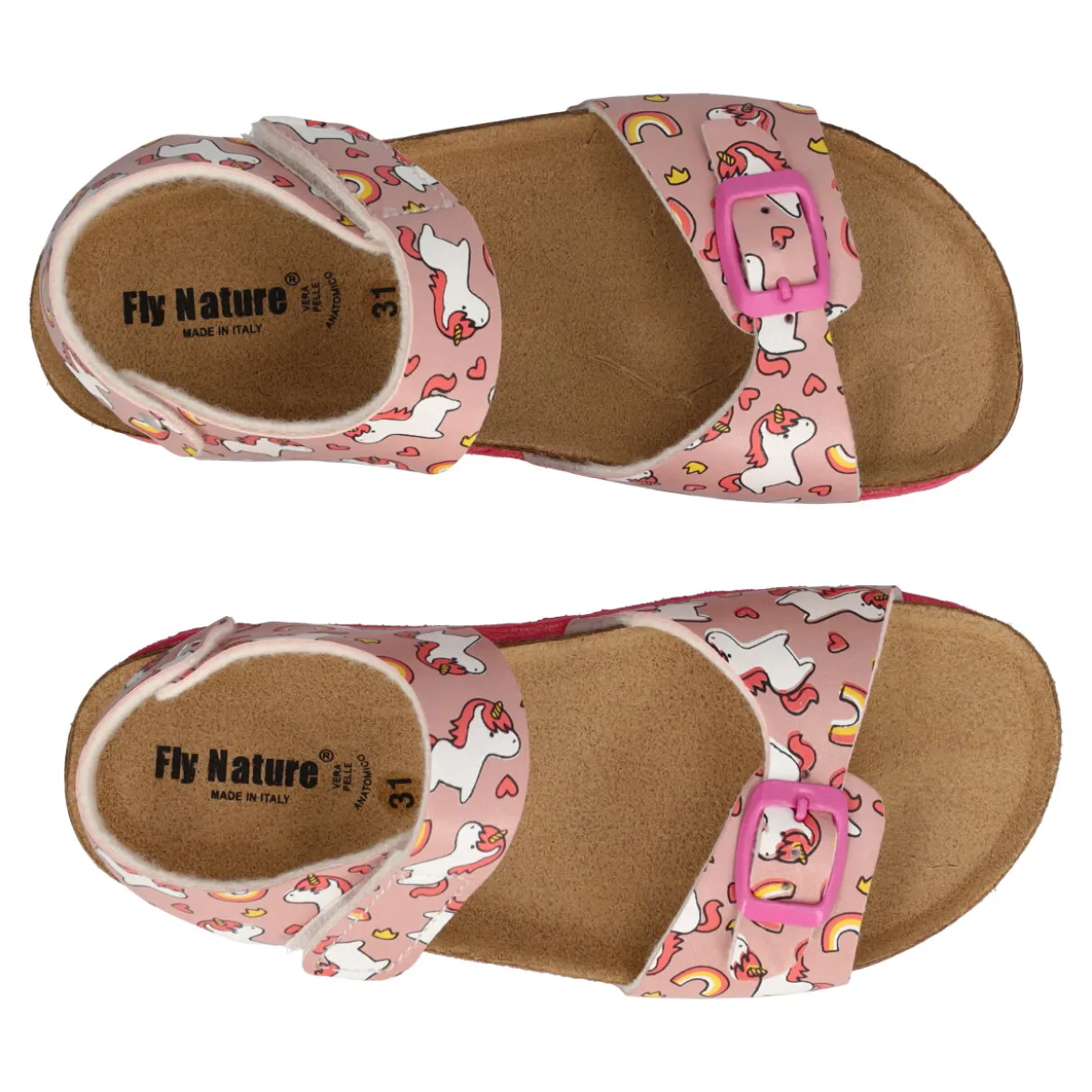 Sandali Bambini Rosa con Unicorni