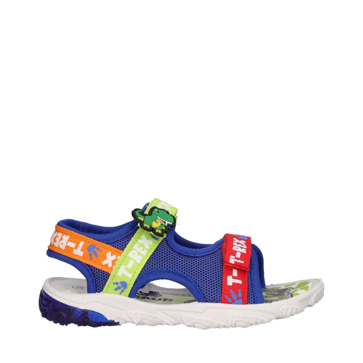 Sandali Bambino Blu Dinosauri con Luci