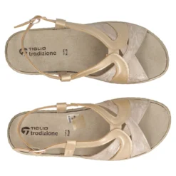 Sandali Comfort Donna Oro