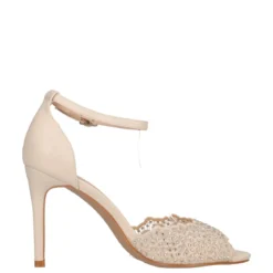 Sandali con tacco 10 cm Donna Crema