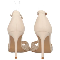 Sandali con tacco 10 cm Donna Crema