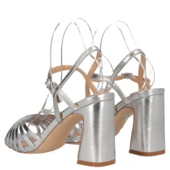 Sandali con Tacco Donna Argento