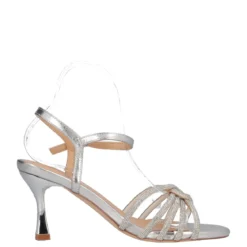 Sandali con tacco Donna Argento