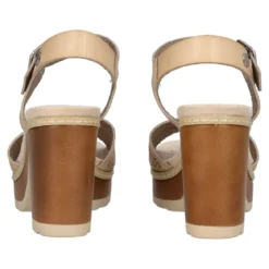 Sandali con Tacco Donna Beige