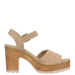 Sandali con Tacco Donna Beige