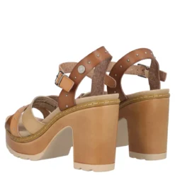 Sandali con Tacco Donna Beige