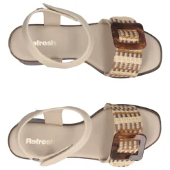 Sandali con Tacco Donna Beige