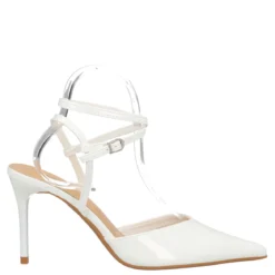 Sandali con Tacco Donna Bianchi in Vernice