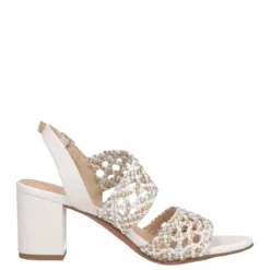 Sandali con Tacco Donna Bianche