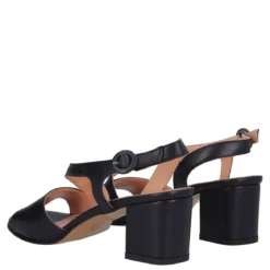 Sandali con Tacco Donna Blu in Pelle