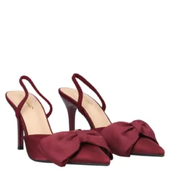 Sandali con Tacco Donna Bordeaux