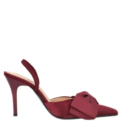 Sandali con Tacco Donna Bordeaux
