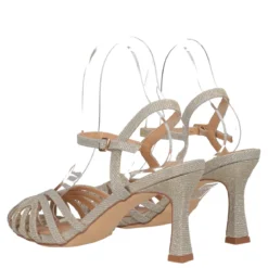 Sandali con Tacco Donna Champagne
