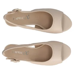 Sandali con Tacco Donna Crema