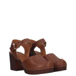 Sandali con Tacco Donna Marroni