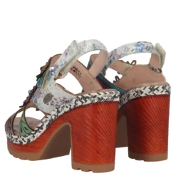 Sandali con Tacco Donna Multicolor