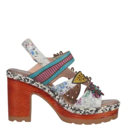 Sandali con Tacco Donna Multicolor