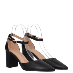 Sandali con Tacco Donna Neri
