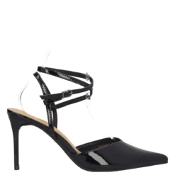Sandali con Tacco Donna Neri in Vernice