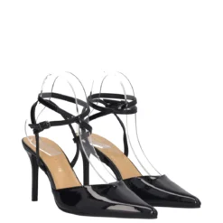 Sandali con Tacco Donna Neri in Vernice