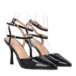 Sandali con Tacco Donna Neri in Vernice