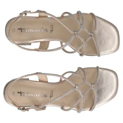 Sandali con Tacco Donna Oro