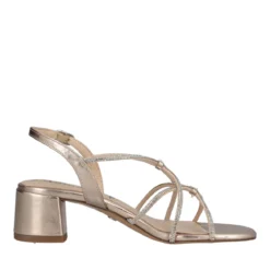 Sandali con Tacco Donna Oro