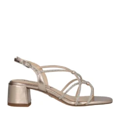 Sandali con Tacco Donna Oro
