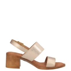 Sandali con Tacco Donna Oro