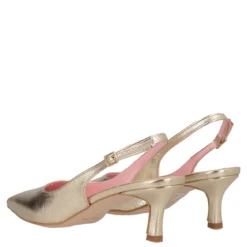 Sandali con Tacco Donna Oro