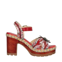 Sandali con Tacco Donna Rosse