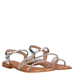 Sandali Donna Argento in Pelle