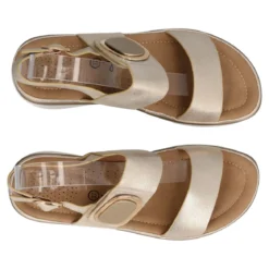 Sandali Donna Beige Satinato
