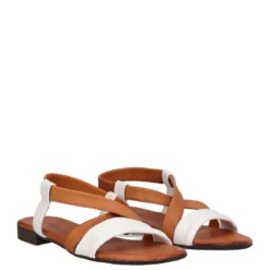 Sandali Donna Brandy e Bianco