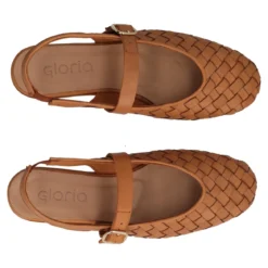 Sandali Donna Camel in Pelle