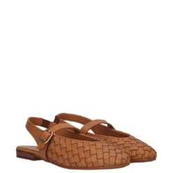Sandali Donna Camel in Pelle