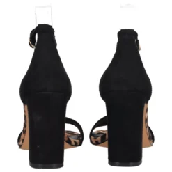 Sandali Donna Neri e Animalier Tacco alto 9 cm