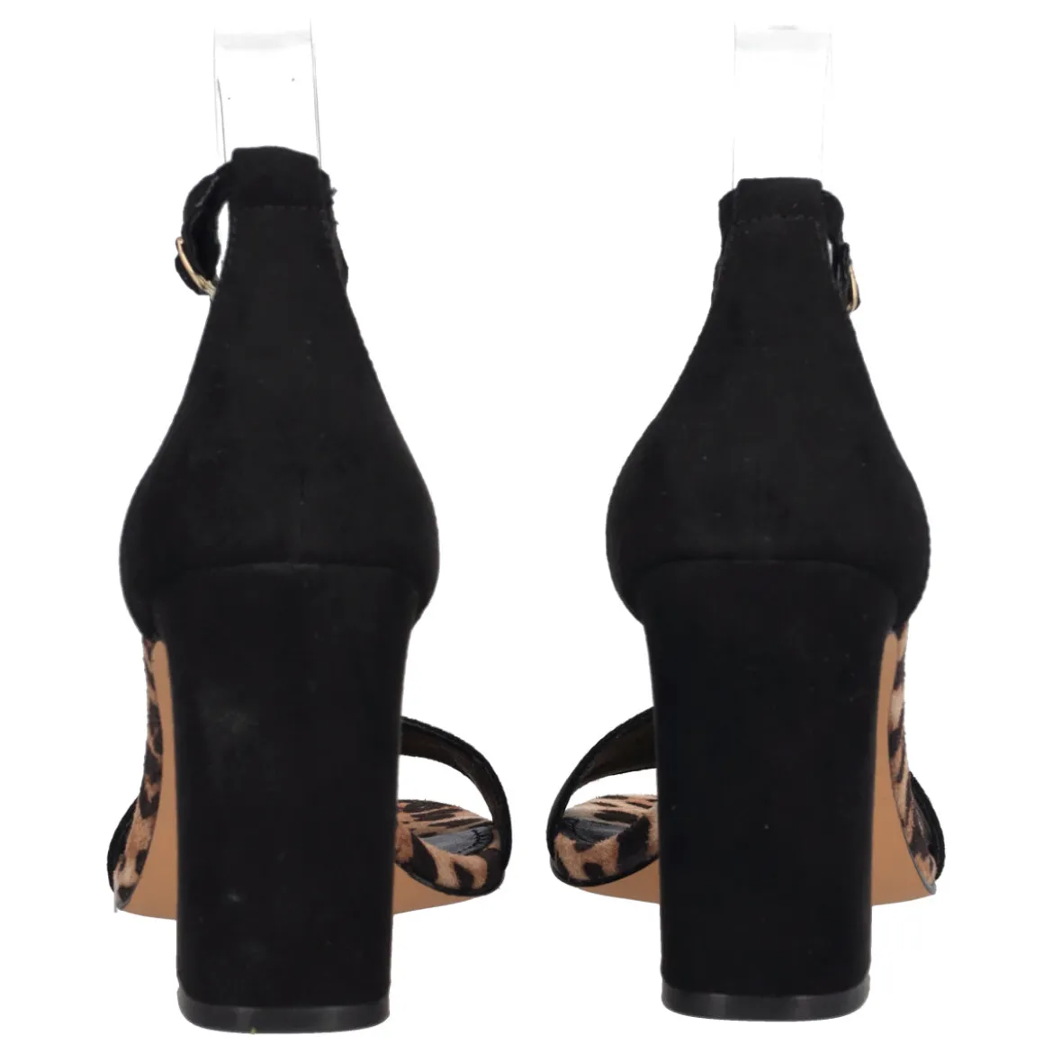 Sandali Donna Neri e Animalier Tacco alto 9 cm