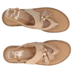 Sandali Infradito Donna Beige