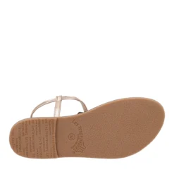 Sandali Infradito Donna Oro Metallizzato