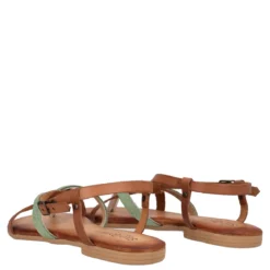 Sandali Infradito Donna Verde e Marrone