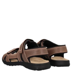 Sandali Uomo Marroni in Pelle