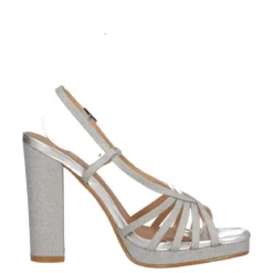 Sandalo con Tacco Donna Argento